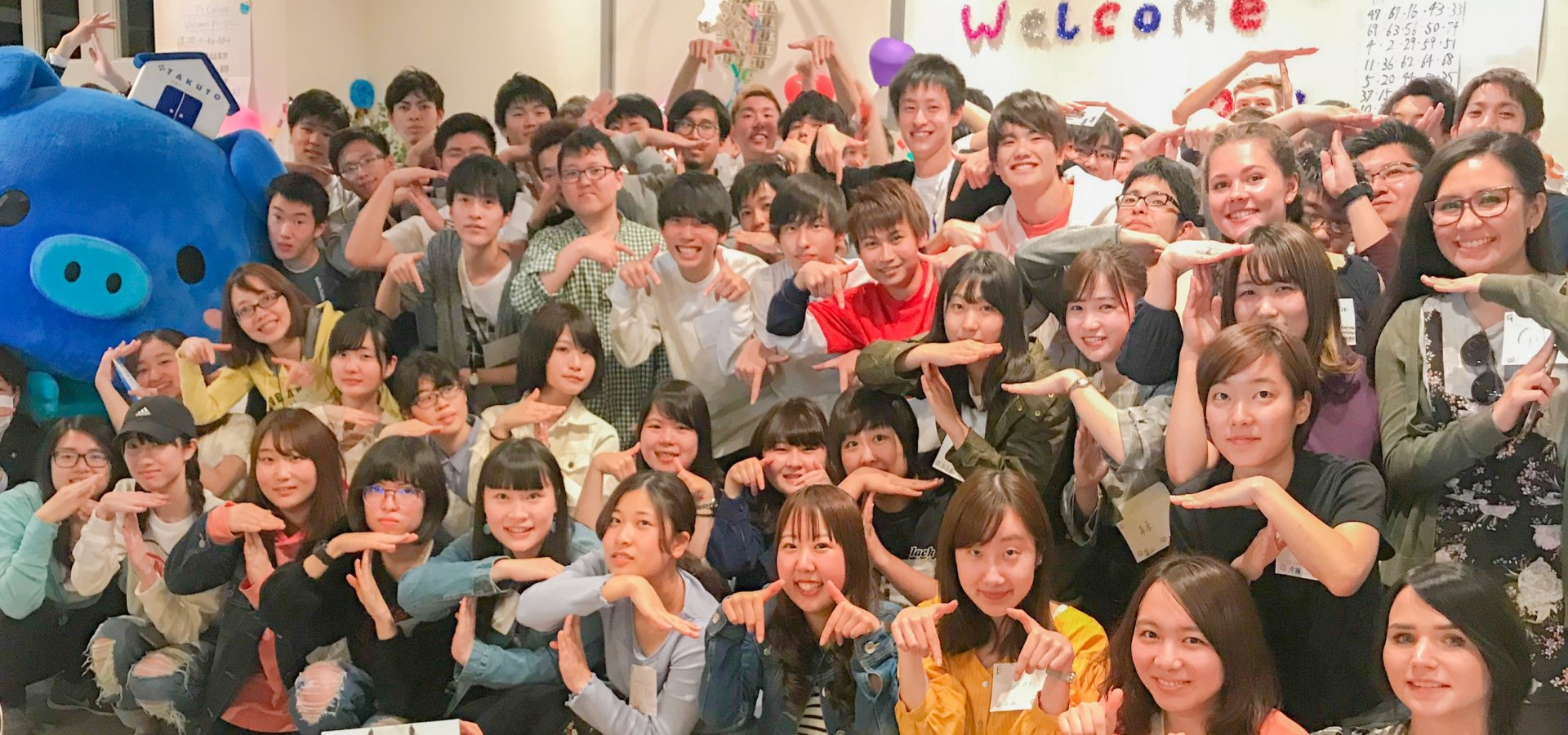 4月にウェルカムパーティを開催しています。｜TAKUTOの大阪学生向けマンション総合サイト【student room】